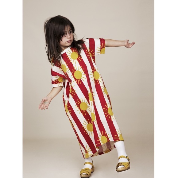 Mini Rodini sun stripes Maxi dress - Picture 1 of 3